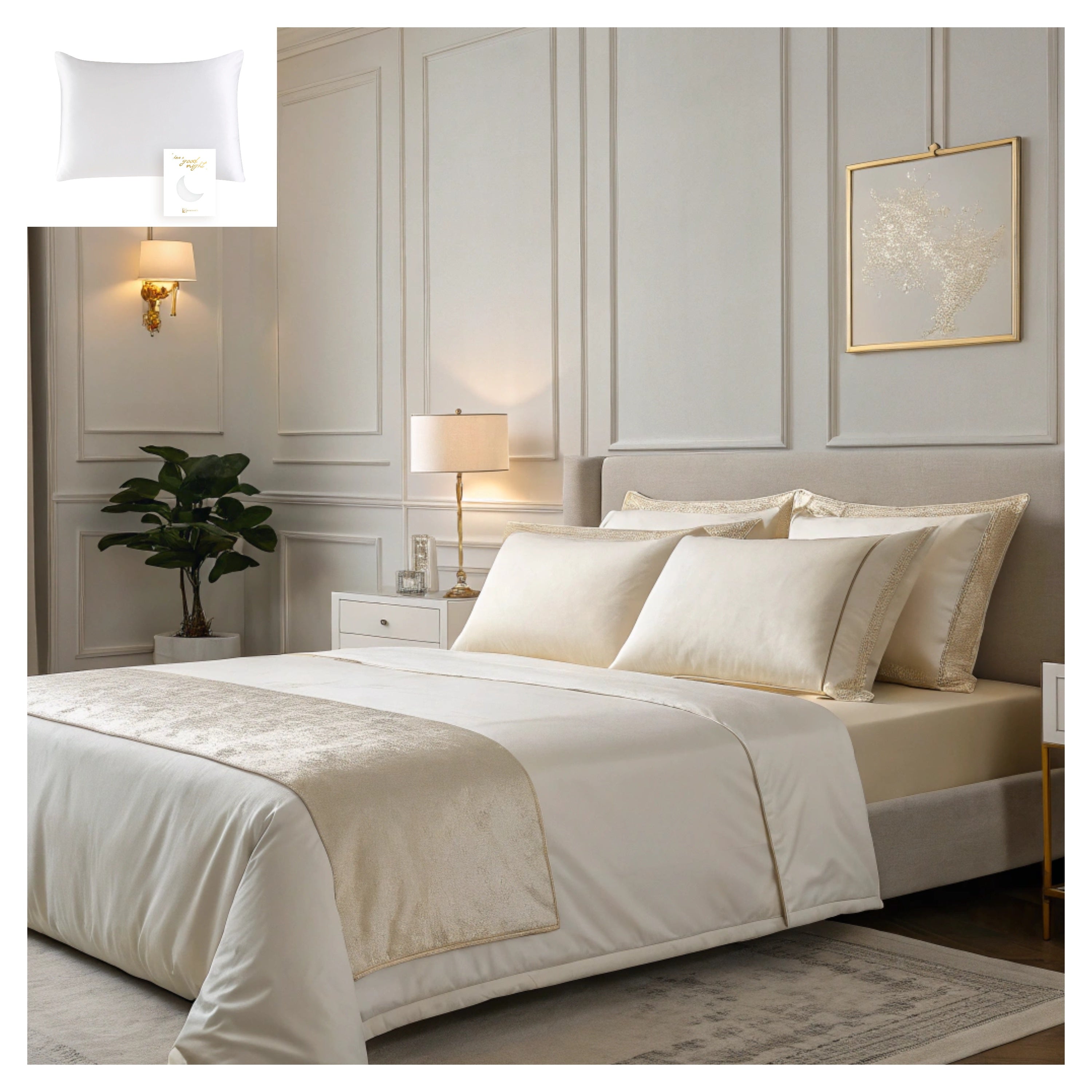 Örngott i 100 % Mullbärssilke