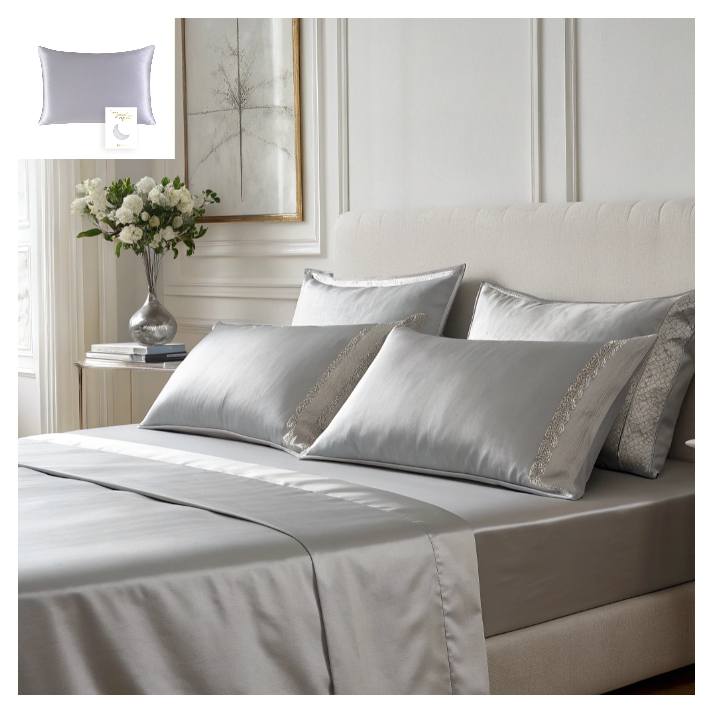 Örngott i 100 % Mullbärssilke